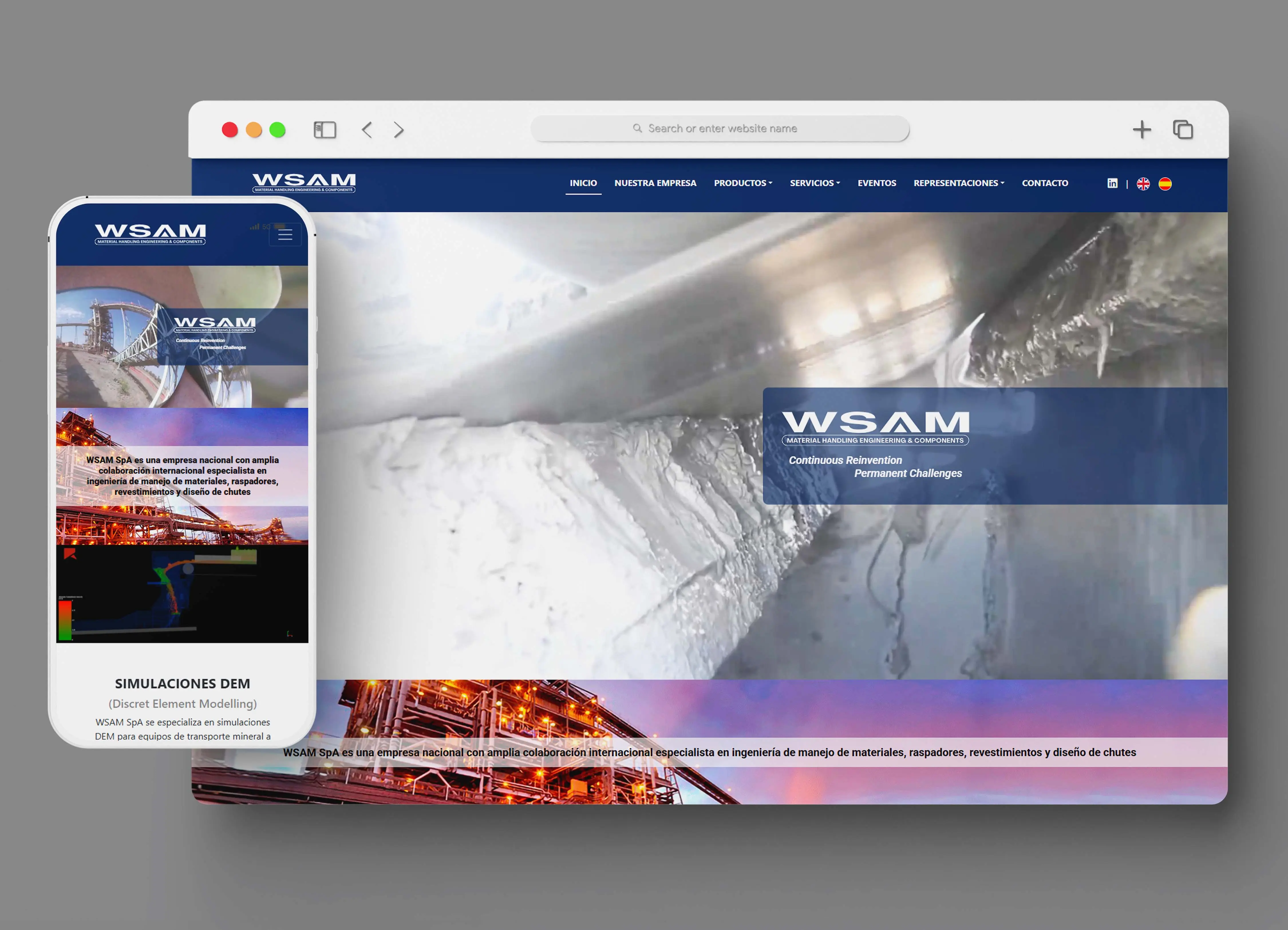 Diseño Web WSAM Chile